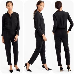 Black Jcrew long sleeve jumpsuit